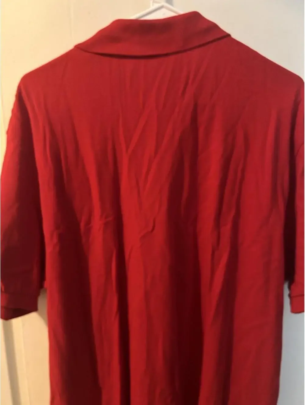 Red Polo Ralph Lauren cotton polo shirt size with blue polo logo XL